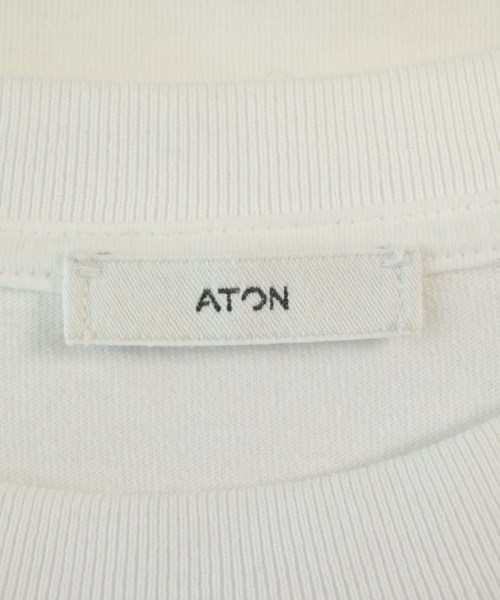 ATON（エイトン）Tシャツ・カットソー 白 サイズ:4(XL位) メンズ/2200678292037