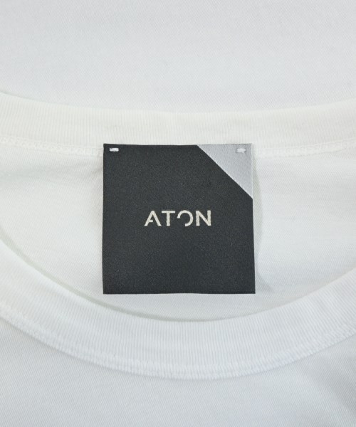 ATON（エイトン）Tシャツ・カットソー 白 サイズ:02(M位) レディース/2200675130073