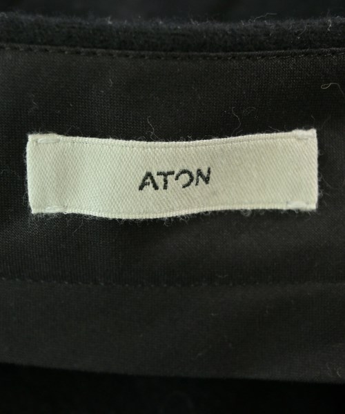 ATON（エイトン）ロング・マキシ丈スカート 黒 サイズ:1(S位) レディース/2200674234055