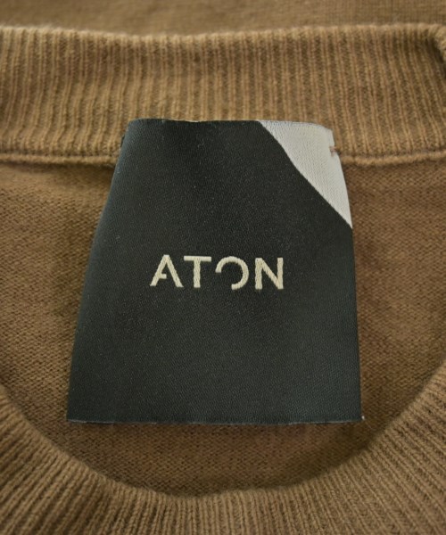 ATON（エイトン）ニット・セーター 茶 サイズ:2(M位) レディース/2200674275065