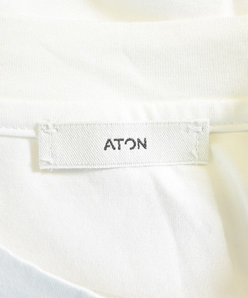 ATON（エイトン）Tシャツ・カットソー 白 サイズ:06(XXL位) メンズ/2200676790115