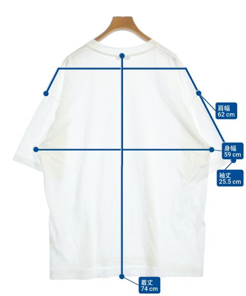 ATON（エイトン）Tシャツ・カットソー 白 サイズ:06(XXL位) メンズ/2200676790115