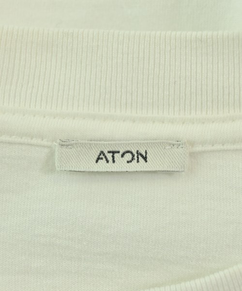 ATON（エイトン）Tシャツ・カットソー 白 サイズ:02(M位) レディース/2200676400014