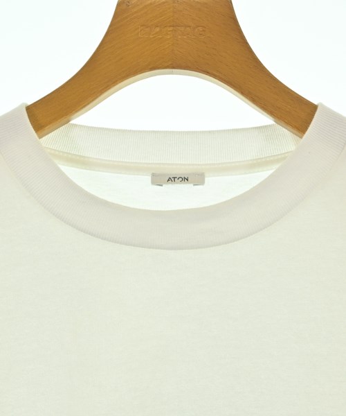 ATON（エイトン）Tシャツ・カットソー 白 サイズ:02(M位) レディース/2200676400014