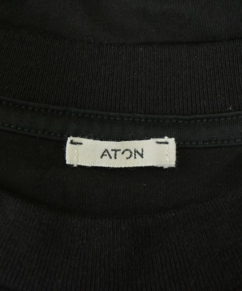 ATON（エイトン）Tシャツ・カットソー 黒 サイズ:1(S位) レディース/2200680781147