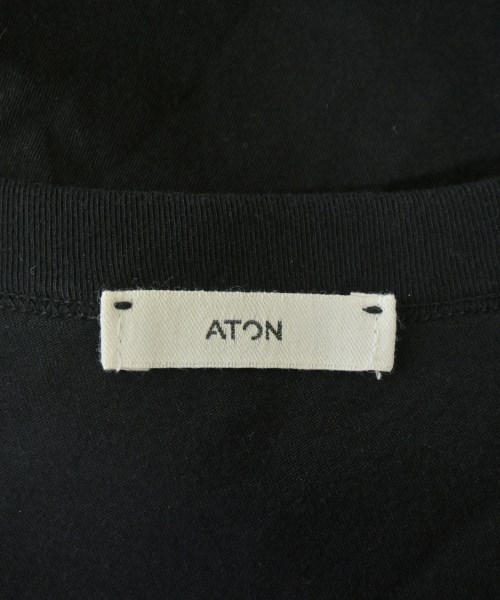 ATON（エイトン）Tシャツ・カットソー 黒 サイズ:2(M位) レディース/2200680781192
