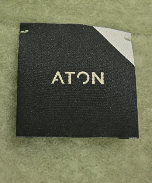 ATON（エイトン）カーディガン 緑 サイズ:2(M位) レディース/2200681748224