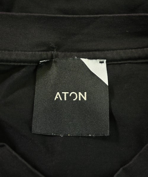 ATON（エイトン）Tシャツ・カットソー 黒 サイズ:04(XL位) メンズ/2200682093217