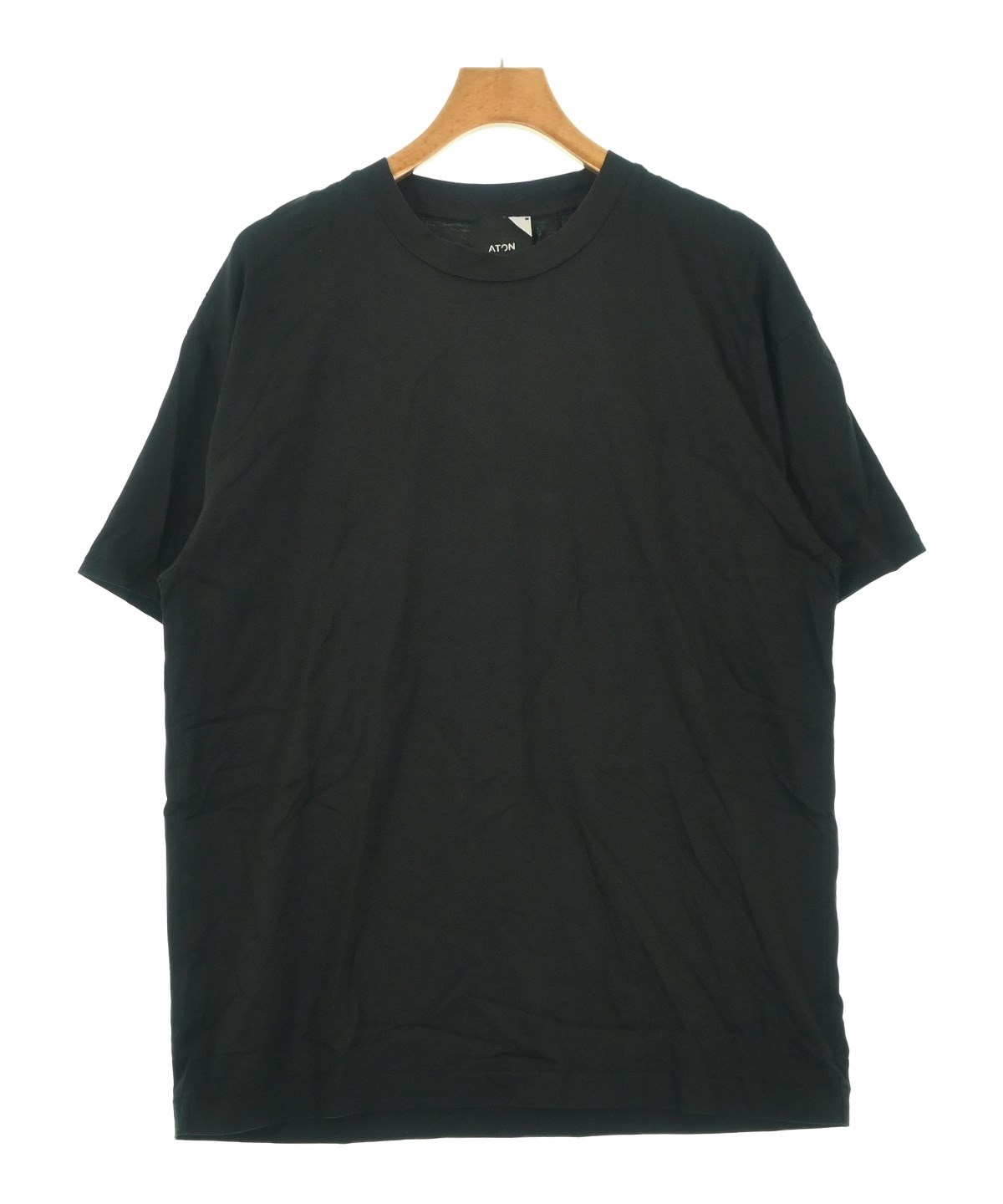 エイトン　Tシャツ　黒　ブラック ATON（エイトン）Tシャツ・カットソー 黒 サイズ:04(XL位) メンズ