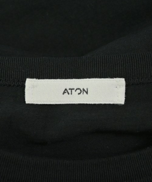 ATON（エイトン）Tシャツ・カットソー 黒 サイズ:06(XXL位) メンズ/2200682116091