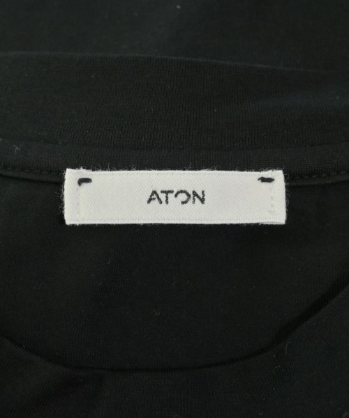 ATON（エイトン）Tシャツ・カットソー 黒 サイズ:02(M位) メンズ/2200682116107
