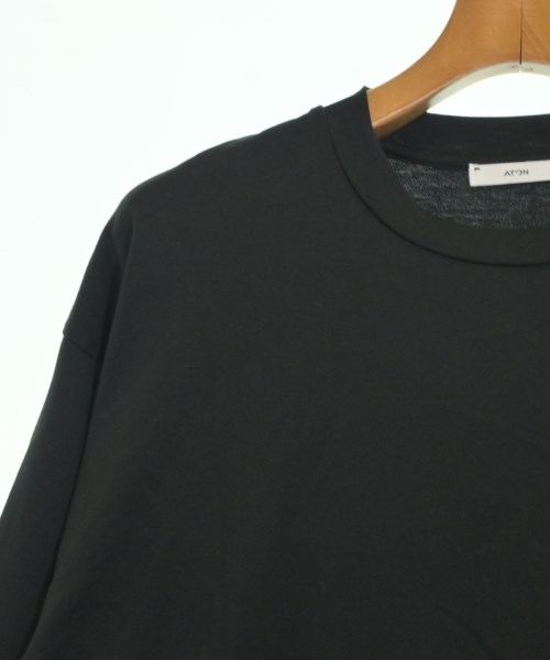 ATON（エイトン）Tシャツ・カットソー 黒 サイズ:02(M位) メンズ/2200682116107