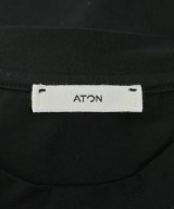ATON（エイトン）Tシャツ・カットソー 黒 サイズ:02(M位) メンズ/2200682116107
