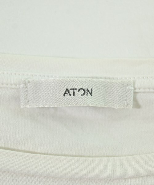 ATON（エイトン）Tシャツ・カットソー 白 サイズ:02(M位) レディース/2200689270024