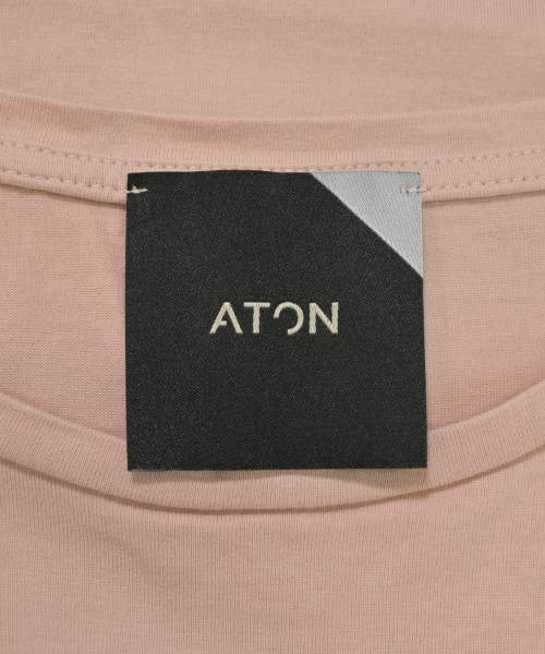 ATON（エイトン）Tシャツ・カットソー ピンク サイズ:2(M位) レディース/2200690287059
