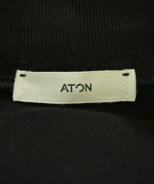 ATON（エイトン）Tシャツ・カットソー 黒 サイズ:1(S位) レディース/2200693759065