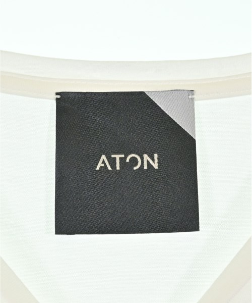 ATON（エイトン）Tシャツ・カットソー 白 サイズ:2(M位) レディース/2200698821033