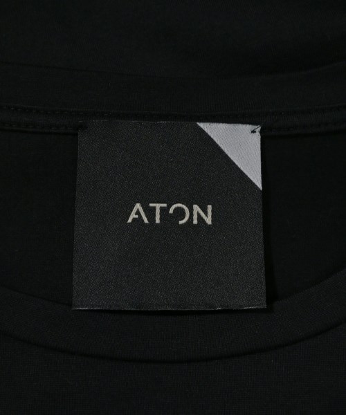 ATON（エイトン）Tシャツ・カットソー 黒 サイズ:2(M位) レディース/2200693884095