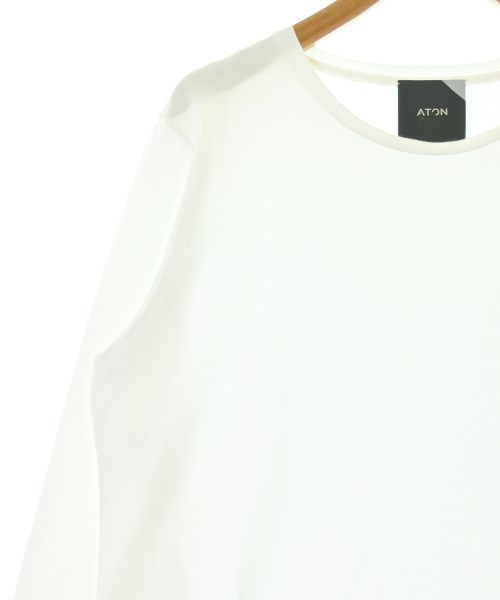 ATON（エイトン）Tシャツ・カットソー 白 サイズ:2(M位) レディース/2200693884101