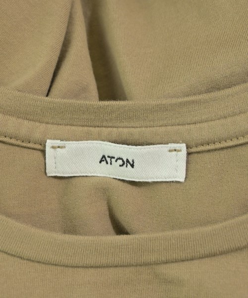 ATON（エイトン）Tシャツ・カットソー ベージュ サイズ:1(S位) レディース/2200698932029