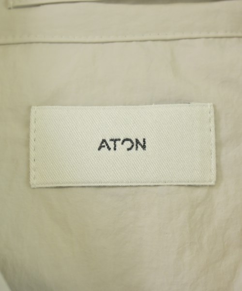 ATON（エイトン）ステンカラーコート 白 サイズ:2(M位) メンズ/2200700990016