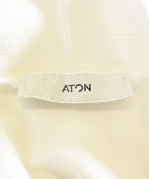 ATON（エイトン）カーディガン 白 サイズ:2(M位) メンズ/2200700990061