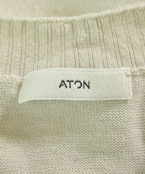 ATON（エイトン）ニット・セーター 白 サイズ:2(M位) メンズ/2200700990085
