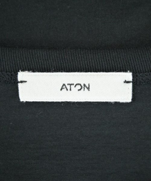 ATON（エイトン）Tシャツ・カットソー 黒 サイズ:04(XL位) メンズ/2200700251018
