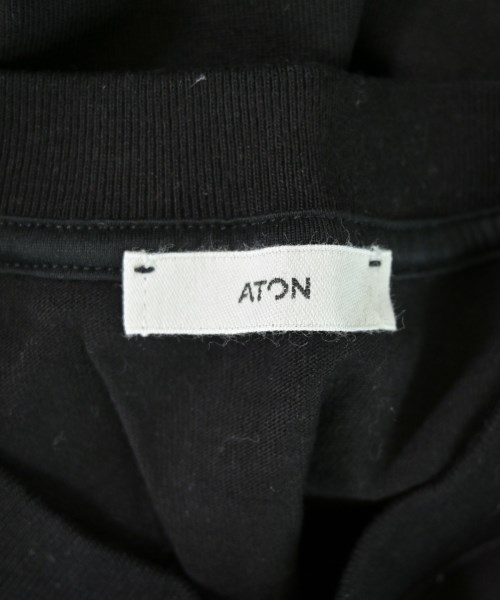 ATON（エイトン）Tシャツ・カットソー 黒 サイズ:04(XL位) メンズ/2200700862351