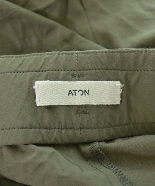 ATON（エイトン）カーゴパンツ カーキ サイズ:06(XL位) メンズ/2200700862498