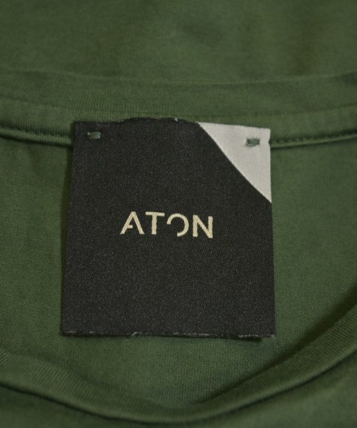 ATON（エイトン）ノースリーブ 緑 サイズ:1(S位) レディース/2200701833039