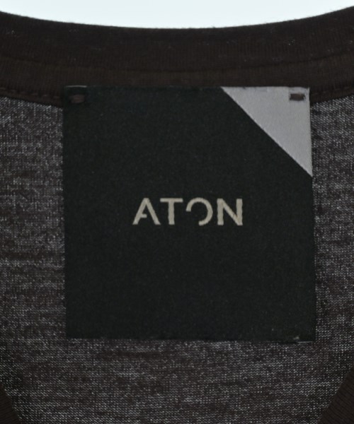 ATON（エイトン）ノースリーブ 茶 サイズ:1(S位) レディース/2200701833046