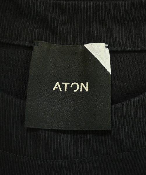 ATON（エイトン）Tシャツ・カットソー 黒 サイズ:02(M位) レディース/2200695244118