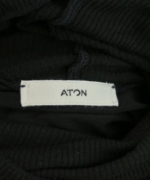 ATON（エイトン）Tシャツ・カットソー 黒 サイズ:02(M位) レディース/2200695980078