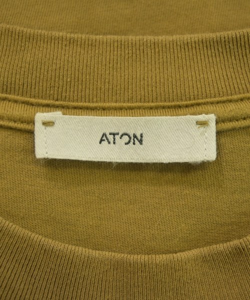 ATON（エイトン）Tシャツ・カットソー 茶 サイズ:06(XXL位) メンズ/2200644983099
