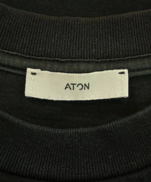 ATON（エイトン）Tシャツ・カットソー 黒 サイズ:06(XXL位) メンズ/2200644983105
