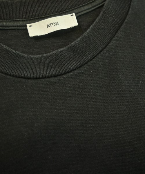 ATON（エイトン）Tシャツ・カットソー 黒 サイズ:06(XXL位) メンズ/2200644983105