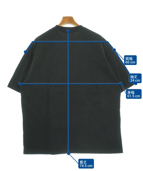 ATON（エイトン）Tシャツ・カットソー 黒 サイズ:06(XXL位) メンズ/2200644983105