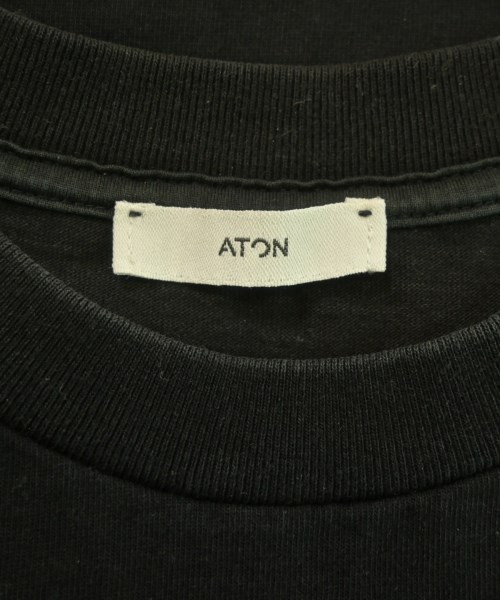 ATON（エイトン）Tシャツ・カットソー 黒 サイズ:06(XXL位) メンズ/2200644983129