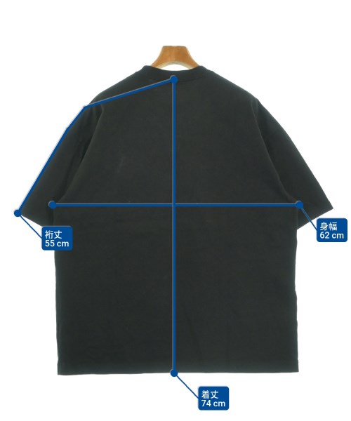 ATON（エイトン）Tシャツ・カットソー 黒 サイズ:06(XXL位) メンズ/2200644983129