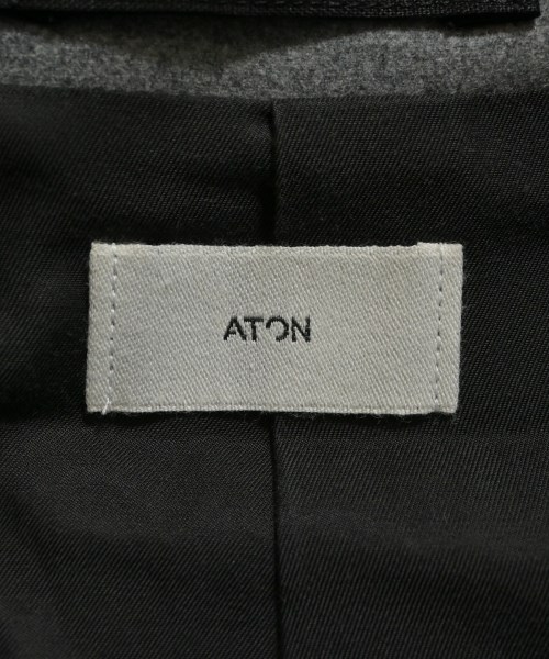 ATON（エイトン）テーラードジャケット グレー サイズ:04(XL位) メンズ/2200648936671