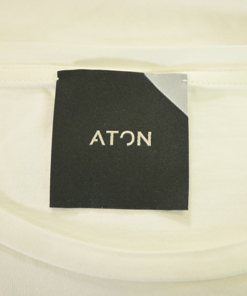 ATON（エイトン）Tシャツ・カットソー 白 サイズ:2(M位) レディース/2200643502079