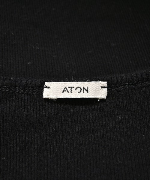ATON（エイトン）Tシャツ・カットソー 黒 サイズ:2(M位) レディース/2200649374069