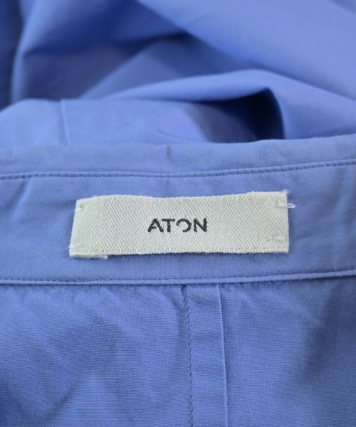 ATON（エイトン）カジュアルシャツ 青 サイズ:06(XXXL位) メンズ/2200657026059