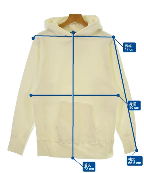 ATON（エイトン）パーカー 白 サイズ:2(M位) メンズ/2200657367053