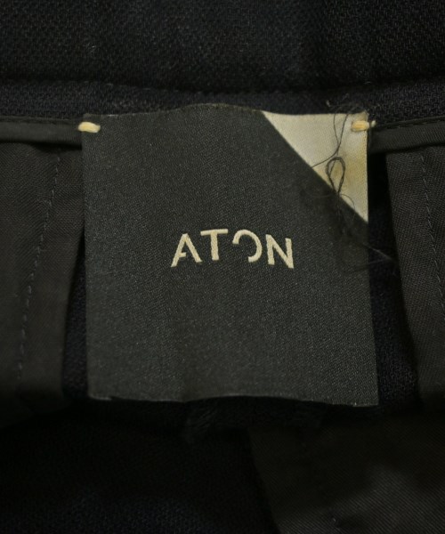 ATON（エイトン）スラックス 紺 サイズ:00(XXS位) メンズ/2200652975192