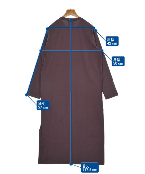 ATON（エイトン）ワンピース 紫 サイズ:2(M位) レディース/2200655652267