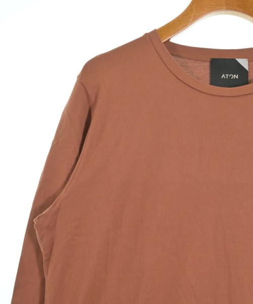 ATON（エイトン）Tシャツ・カットソー 茶 サイズ:F レディース/2200655652274