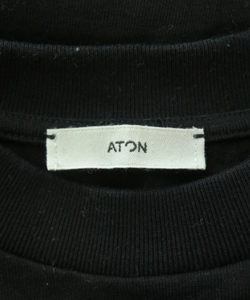 ATON（エイトン）Tシャツ・カットソー 黒 サイズ:02(M位) レディース/2200642654045