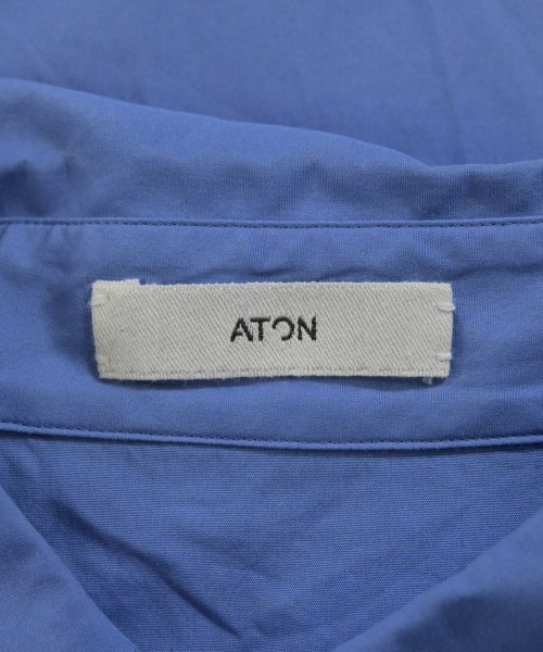 ATON（エイトン）カジュアルシャツ 青 サイズ:04(XL位) メンズ/2200656724017